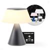 Lexon LUMA L Lampada da comodino sensibile al tatto, luce notturna senza fili con funzione dimmer e sincronizzazione multilampada, 9 colori LED, ricaricabile, alloggiamento in alluminio, grigio