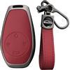 KUNIO Keyless Cover per Chiave per Leapmotor T03 S01 C11 per Leap Motor Protezione Chiave Involucro in Lega di Zinco Cover per Chiave Portachiavi 4 Tasti A Rosso