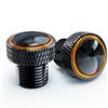 ZESIDIMO 2 Pezzi Tappi Specchietti Foro Viti Bulloni Moto M10 * 1.25 Universali Vite Copri Specchietti per in Orario e Antiorario CNC Alluminio (Arancione)