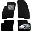 MTC Automotive Tappetini per Fiat Grande Punto 2005-2012 Su misura, antiscivolo, battitacco in gomma rinforzato
