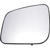 A ABSOPRO Specchio Retrovisore Sinistro Riscaldato Per Mercedes W169 08-12 | Bianco, Vetro Reale, Riscaldato, Asferico, Con Piastra, Elettrico, 2 PIN, OE A1698102121, 17.5cm
