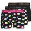 JACK & JONES Jacreese Trunks 3 Pack SN Boxer a Pantaloncino, Nero/Confezione: Nero, M Uomo