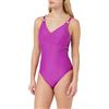 Speedo Shaping Strappy 1 Piece Costume da Bagno per Donna, Rosa, 44