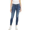 Replay jeans da donna con power stretch, blu (Medium Blue 009), 25W / 30L