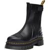 Dr. Martens 8 Eye Boot, Anfibi Unisex-Adulto, Black Nappa Lux & Black Ajax & Black Soft Patent Pu, 42 EU