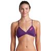 Arena Performance Team Solid Top Bikini da Donna Sportivo per Piscina, Costume da Bagno ad Asciugatura Rapida, Tessuto Maxfit Eco Resistente al Cloro, Protezione UV, Tessuto Frontale Foderato