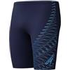 Speedo Medley Logo Jammer da Nuoto per Uomo, Black e Alfalfa Green, 28