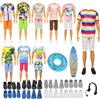 YITULOU 19 Pezzi Abbigliamento e Accessori, Abbigliamento Bambola Bambino 4 Abbigliamento Casual 4 Pantaloni 4 Coppie di Scarpe 3 Accessori per 11.5 Pollici Bambola Bambino
