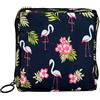 JUNFEIXUAN Borsa per assorbenti igienici Borsa per tazza mestruale Borsa portatile con cerniera Mestruazioni femminili Borse per il primo periodo per ragazze adolescenti donne signore., Nero - Fenicottero, 1