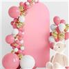XIFUHUI Copertura per Arco di Nozze 6 FT, Top Backdrop Stand per Matrimoni, Compleanni, Feste - Rotondo (Rosa)
