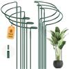 ADLUH Supporto per piante, 8 supporti per fiori, supporto per fiori, gabbie ad anello per piante da giardino, per piante perenni, supporto per fiori, per verdure, pomodori, peonie, rose, piante in vaso (25