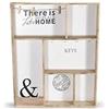 DONREGALOWEB Scaffale-Appendichiavi in Legno Stile Rustico 40 x 50 cm, 40x50 cm