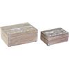 DKD Home Decor Set di scatole Decorative, Standard