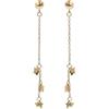 MILOR - Orecchini Lunghi Donna Oro 9Kt; Orecchini Anallergici con Ciondoli Stella Piccoli; Regalo Compleanni, Anniversari, Festa Donna, Festa Mamma