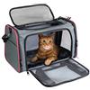 GOOPAWS - Trasportino da viaggio morbido per animali domestici, approvato dalla compagnia aerea per cani e gatti e animali di piccola taglia media, 43,2 cm