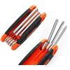SDFIXINGS Set di chiavi a brugola standard e torx/esagonali, metriche, per casa, fai da te, assemblaggio di mobili e uso in garage, riparazione moto e moto (Torx pieghevole, arancione, 8 pezzi)