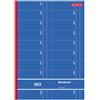 Herlitz-803 892612 Ticket formato A4, colore: blu, giallo, verde o rosso, 2 x 50 fogli (1000 biglietti), colori assortiti