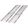 FTsolid rampe telescopiche extra larghe guida telescopica rampa per sedia a rotelle guida di salita in alluminio per sedia a rotelle, rollator o carrozzina, rampa di salita per scale, rampa