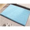 LEZUAN Tappeto Bagno in Ciniglia, Tappetino Bagno Antiscivolo, Tappeto Doccia Assorbente, Tappeti da bagno Morbido, Lavabile in Lavatrice(Blu,40x60cm)