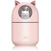 Sysdisen umidificatore - Diffusore di aromi in gatto 300 ml per oli essenziali | Umidificatore d'aria ricaricabile con luce notturna, cura personale, nutriente per la pelle