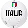 CUCUBA Pallone da Calcio Italia da Allenamento o Partita Colore Bianco Scudetto Tricolore Misura 5