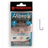 Trabucco Ami da Pesca Legati con Filo Fluorocarbon Ami Legati Hisashi 3282 Aberdeen Ami 06 0.20 mm 200 cm Amo Trota Lago Mare Surfcasting