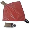 Sibo - DeathRag Softair Rosso con Pouch Integrato - Bandana da Softair - Sistema Molle per Gilet, Casco, Cintura - Panno di eliminazione Softair