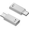 Viojrlly 2 Piezz Adattatore Lightning Maschio a USB C Femmina per iPhone 14/13/12/11 Pro Max per iPad per iPod per AirPods, Supporto di Ricarica, Trasferimento Dati, Cuffie e Funzione OTG, Bianco