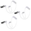 Bessy shop 3PCS Tubo Acustico Aria Sostitutivo per Cuffie Radio Bidirezionali, Tubo Audio a Spirale Trasparente con Auricolari Morbidi, Accessorio per Walkie Talkie,Facile Installazione, Riduzione del Rumore