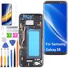 HLYGZX Display di Ricambio per Samsung Galaxy S8 LCD TFT,G950F G950FD G950U Display Touch Digitizer Assembly Kit Parti di Riparazione (Nero con Cornice, Senza Impronte digitali, Non Curvo Screen)