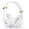 Beats Studio3 Wireless Cuffie con cancellazione del rumore - Chip per cuffie Apple W1, Bluetooth di Classe 1, cancellazione attiva del rumore, 22 ore di ascolto - Bianco