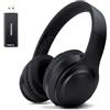 DEARBIRDER Cuffie TV Senza Fili per Anziani, Cuffie Wireless Pieghevoli con ANC, Cuffie Bluetooth 5.3 con Trasmettitori, Tempo di Riproduzione 35H, Suono Hi-Fi, Microfono Incorporato, Paraorecchie Comfort Fit