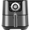 Uten Friggitrice ad Aria Calda 5,5 Litri, Uten Air Fryer XXL, Ricette PDF, Alloggiamento Placcato in Acciaio Inossidabile, 1700W, PFOA e BPA Free