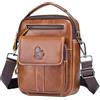 BAIGIO Borsello Uomo Pelle, Borsa a Tracolla Piccola Borsa da Uomini in Vera Pelle Casuale Borse Messenger Borse a Mano Borsa a Spalla per Ufficio Lavoro Viaggio Attività Commerciale