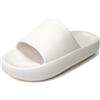 JOMIX Ciabatte Uomo Estive Pantofole Mare Piscina Casa Doccia Antiscivolo Morbide Leggere Comode Nuvola SD2441 (Bianco, 42_43)