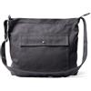 Nayubo Borsa a tracolla retrò da uomo, grande capacità, in tela, con tasca, borsa messenger alla moda, borsa messenger per viaggi, lavoro, shopping casual quotidiano (nero), Nero