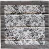 SalGiu Centrotavola Cucina Tavolo Decorativo Fantasia in Cotone Quadrato 90x90 cm (Fiori Grigio)