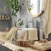 IlGruppone Set Asciugamani da Bagno Nido d'Ape in Puro Cotone Asciugamano Super Assorbenti Asciugatura Extra Rapida Morbidi Telo Doccia Salvietta Viso Salviette Ospite Lavette Nido Ape - Crema - 3 Pezzi