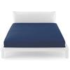 Bassetti - lenzuola di sotto con angoli bassetti time letto singolo 90x200 - blu-navy-1323