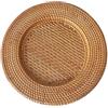 perfk Piatto Rotondo in Rattan Vassoio per Frutta in Rattan Riunioni Natalizie Oggetti di Scena per Foto Piatto da Portata Nuziale Sala da Pranzo Bancone