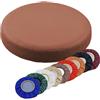 Generic Cuscino in Pelle Cuscini per Sedie da Pranzo Cuscini Rotondi per Sedili Cuscino per Sgabello Impermeabile Diametro 32/33/34/35/36/38/40cm Coprisgabelli(Orange,36cm)