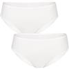 Lovable Slip Mutande in Microfibra Massima Invisibilità, Balze Elasticità Differenziata no Cuciture, Art. 0193, Pacco da 2 Invisible Donna, Bianco, XXL