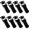 SOTECH 8 pezzi Serrature a tensionamento LATCH nero 78 mm morsetto a ginocchiera chiusura a leva per cassette degli attrezzi, cassapanche, tavoli, armadi