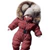 Fannyfuny Tuta Da Sci Intera Bambina Manica Lunga Fleece Outfits Tuta Termica Neonato Tuta Da Sci Per Bambina Set Con Cappuccio Tuta Imbottita Neonata Snowsuit Unisex 0-24 Mesi