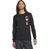 Nike Maglietta a maniche lunghe da uomo in 100% cotone, nero, S