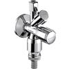 Schell COMFORT valvola di collegamento dell'unità certificata DVGW, 1/2" x 3/8", autosigillante, 035490699, COMFORT cromo [Rubinetteria Bagno > Rubinetti Filtro]