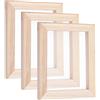 SUPERFINDINGS 3 pezzi 17,8 cm Rettangolo Burly Legno Carta Fare Stampo Telaio Schermo Strumenti Deckle Schermo Stampa Cornice Schermo Cornice di Stampa per Fai Da Te Carta Artigianato