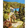 Hudemas Kit Mezzo Punto Completo di Tela e Filati Paesaggi Vari Mis 23x30cm (128)