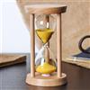 RCYF Clessidra,Creativo Originale Legno Clessidra Orologio Soggiorno Ornamento, 3/5/10/15/20/30 Minuti Vetro Antigoccia Timer Desktop Decor, per Cucina Ristorante Decorativo,15Min