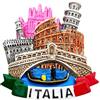 Leddy Living Magnete 3D per Frigorifero Vintage Città di Venezia Roma Milano Firenze Pisa Bandiera Italia, Calamita Frigo, Decorazione per Lavagna Magnetica, Casa e Cucina, Ufficio